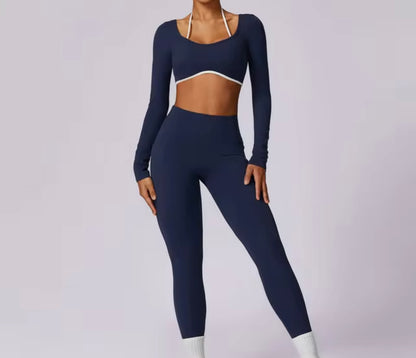 2 Pieces Women Tracksuit Yoga Set Workout