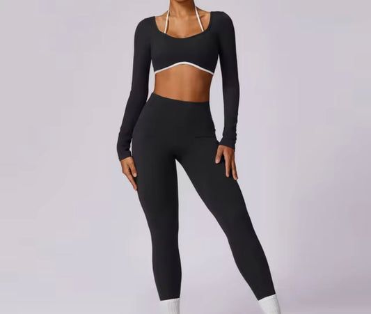 2 Pieces Women Tracksuit Yoga Set Workout